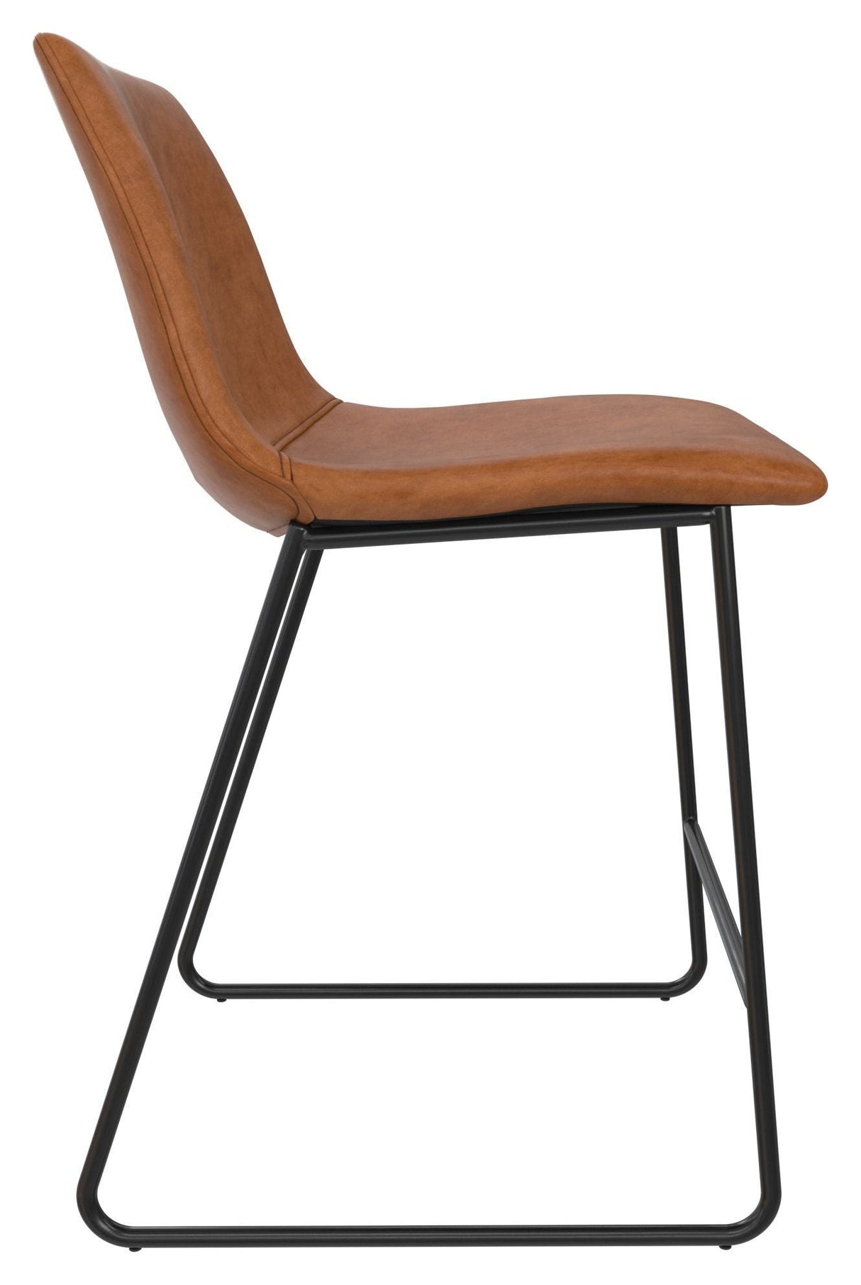 Bowden Padded Barstool Caramel, SH: 60