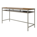 Bradford Computer Table, taupe/ valnøtt