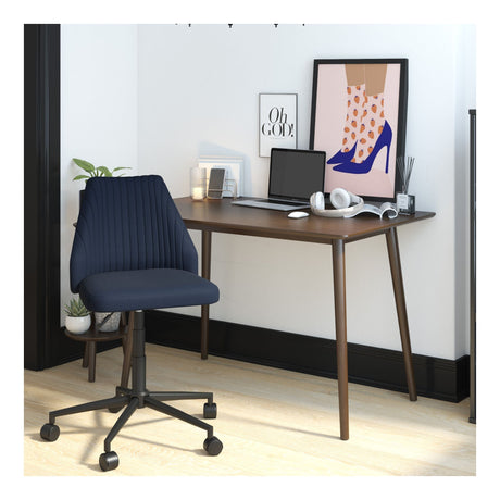 Brittany Office Chair, Blue Fabric