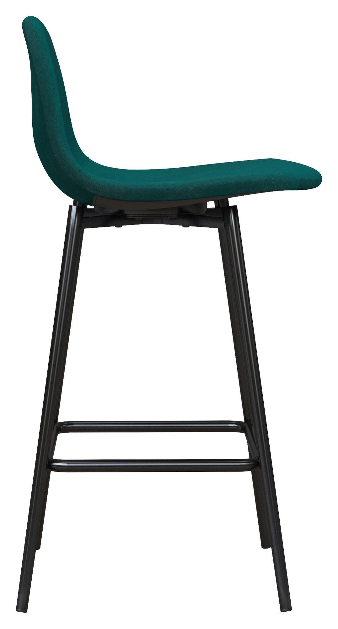 Calvin Padded Bar Chair, Green