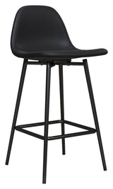 Calvin Padded Bar Chair, Black