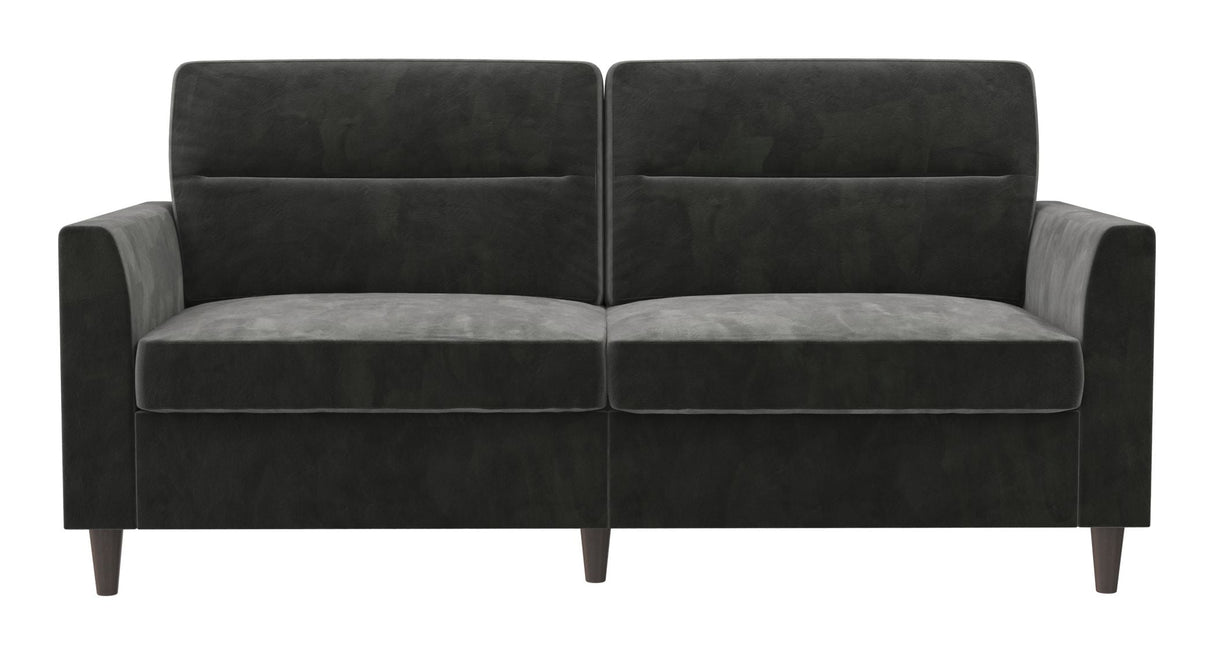 Concord 2-seters sofa, mørk grå fløyel