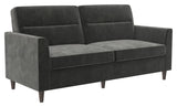 Concord 2-seters sofa, mørk grå fløyel