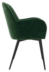 Fallon Lounge Chair, Green Velvet