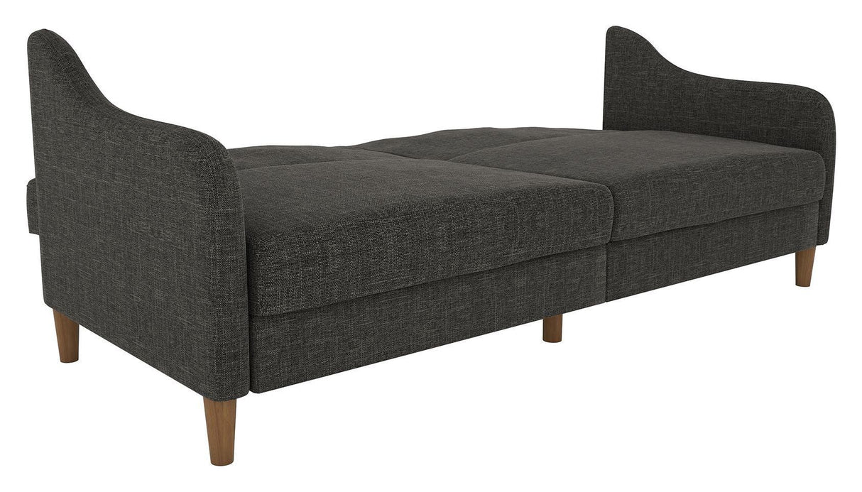 Jasper sofa seng, grått lin