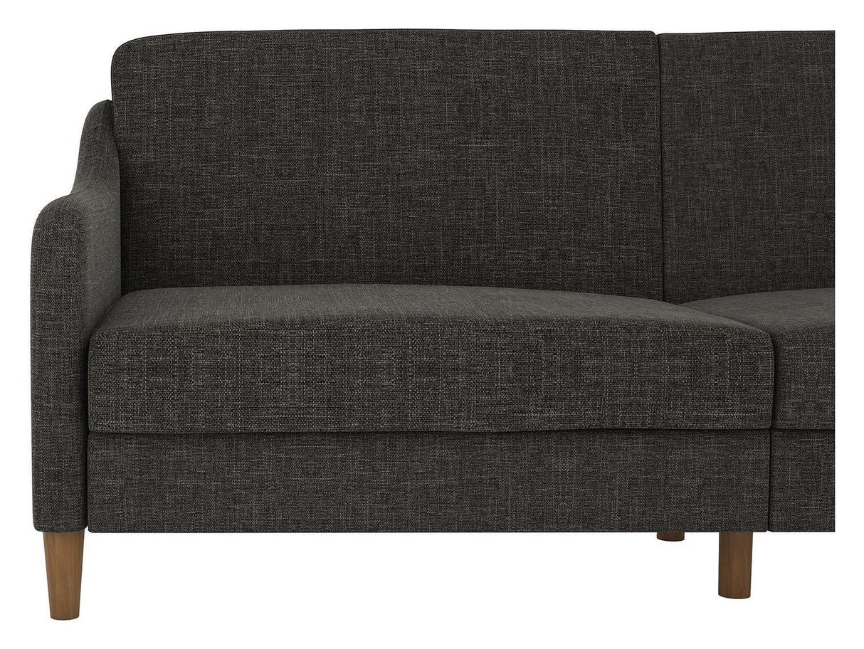 Jasper sofa seng, grått lin