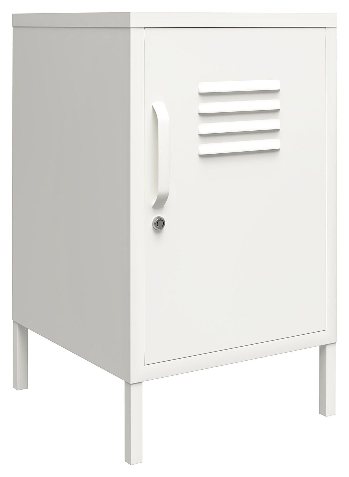 Mission District Metal Locker Sideboard, White