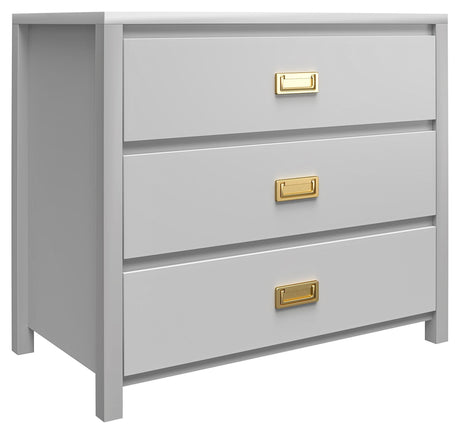 Monarch Hill Haven Children's Chest Grey, 3 skuffer