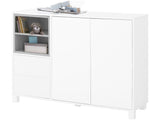 Paula Sideboard B120 cm, hvit/grå