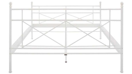 Tanja Bed Frame White Metal, 140x200