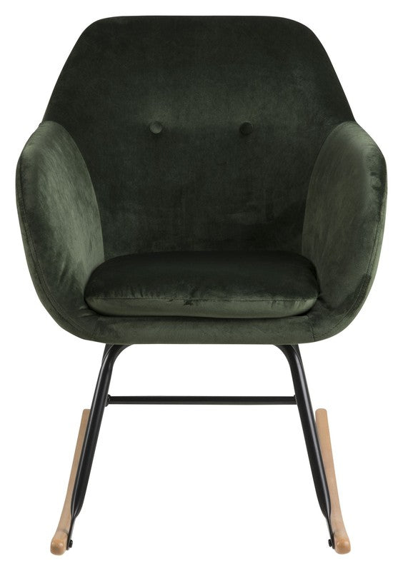 Mint Swing Chair, Forest Green Velvet