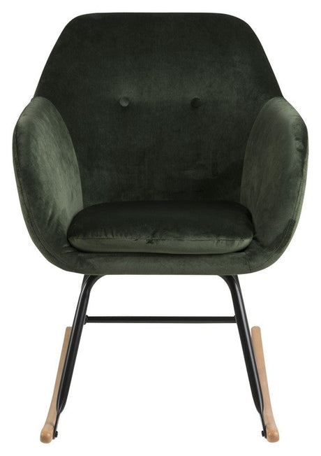 Mint Swing Chair, Forest Green Velvet