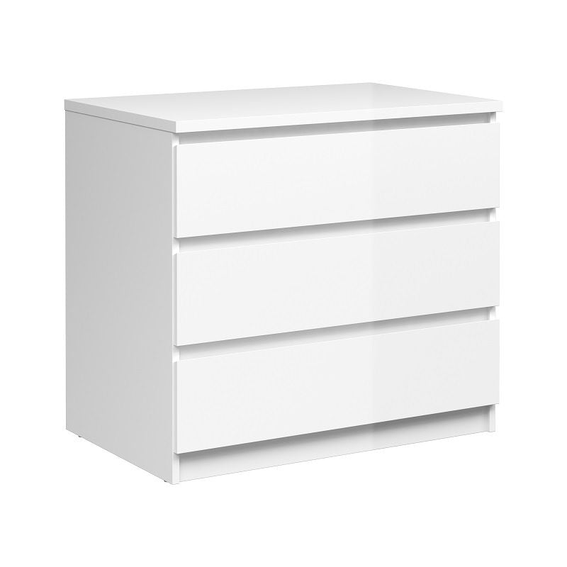 Naia Chest - White High Gloss W/3 -skuffer