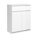 NAIA Sideboard - White High Gloss W/2 Doors + 1 -skuff