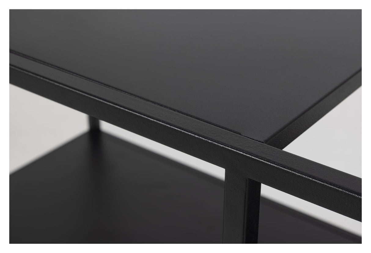 Newcastle Roller Table, matt black metal