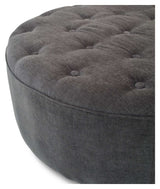 Njordec Dimple Pouf, Dark Grey, Ø84