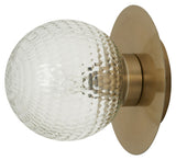 Nordal Anona Wall Lamp - Glass/Golden