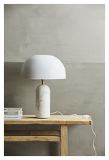 Nordal Atlas Table Lamp - Hvit marmor