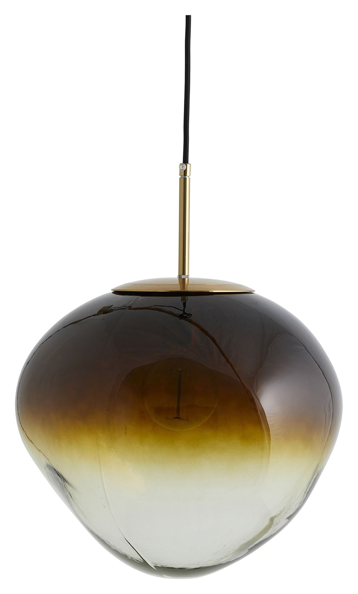 Nordal Edfu Pendant Luminaire L, Brown Glass