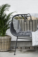 Nordal - Garden Bench With Pute - Black