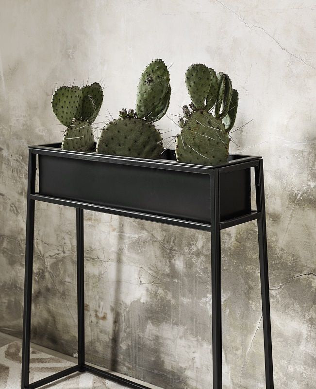 Nordal - Iron Flower Stand - Svart - H81 cm