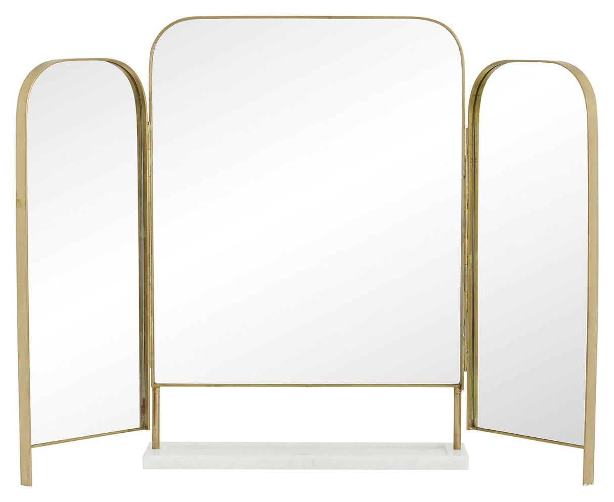 Nordal Otus Table Mirror - Golden Frame