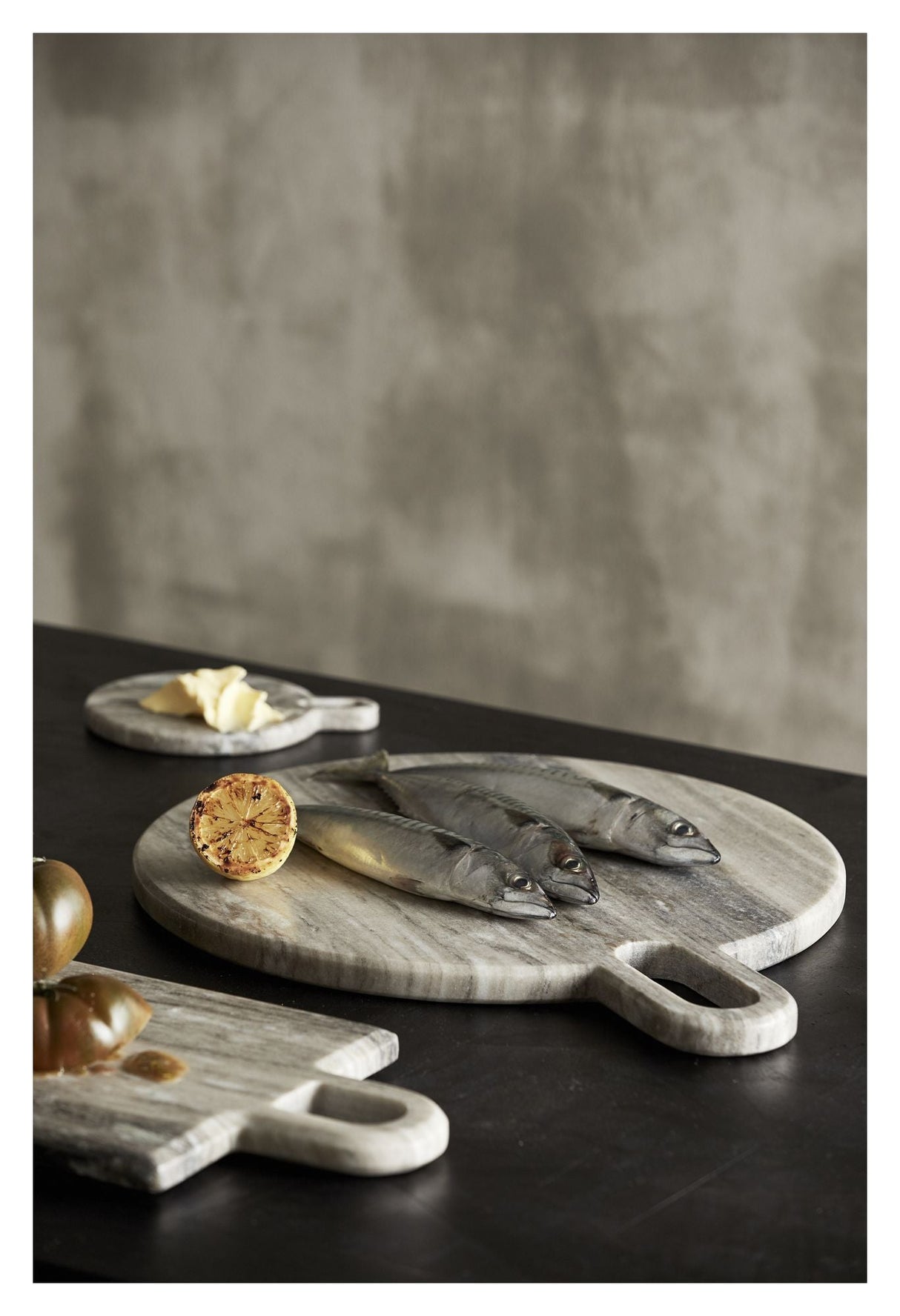 Nordal Pasilla Cutting Board, White Marble