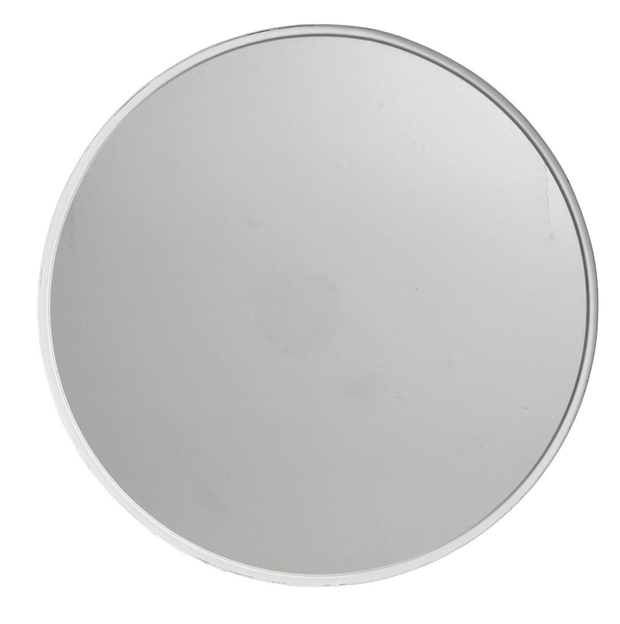 Nordal - Round Mirror m/jernramme - hvit