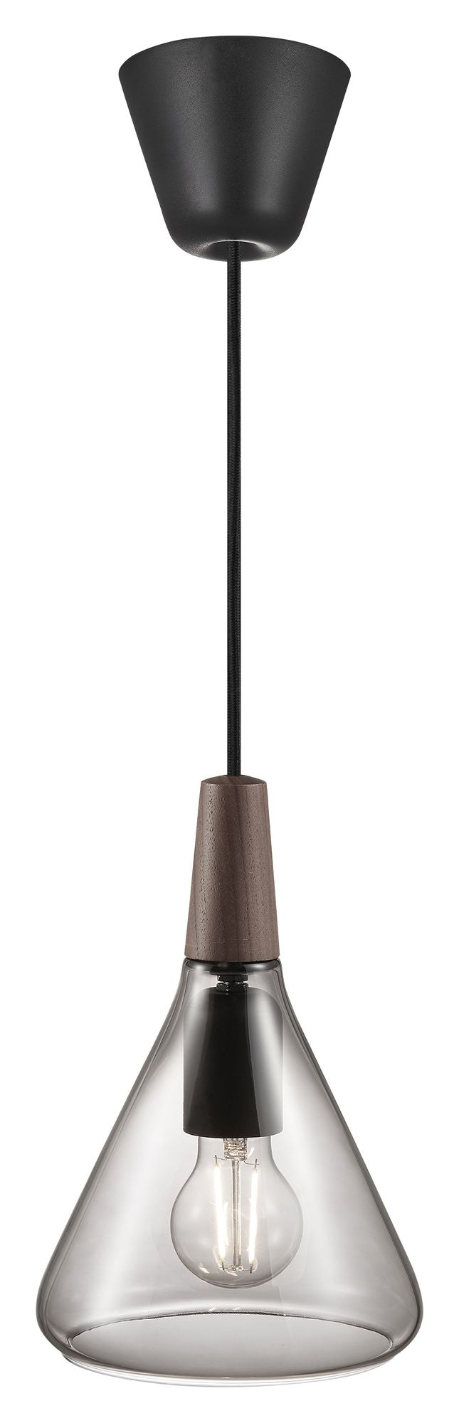 DFTP Nori 18 Pendant Luminaire, grått glass