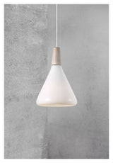 DFTP Nori 18 Pendant Luminaire, hvitt glass