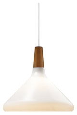 DFTP Nori 27 Pendant Luminaire, hvitt glass