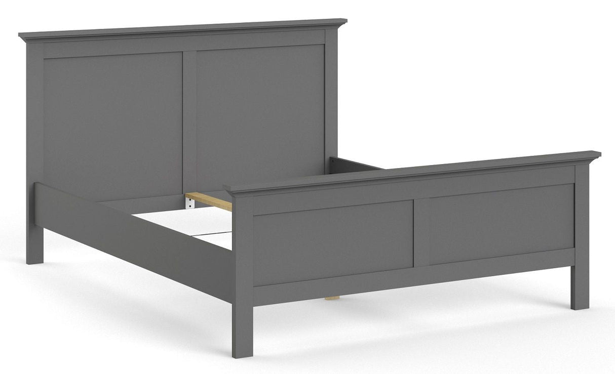 Paris Bed Frame 160x200 - Matte Grey