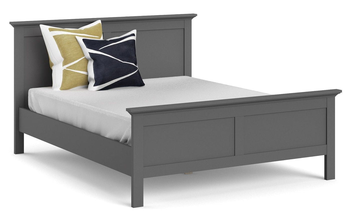 Paris Bed Frame 160x200 - Matte Grey