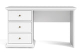 Paris Desk - White W/3 -skuffer