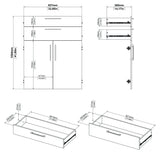 Prima rack tilbehør - hvitt