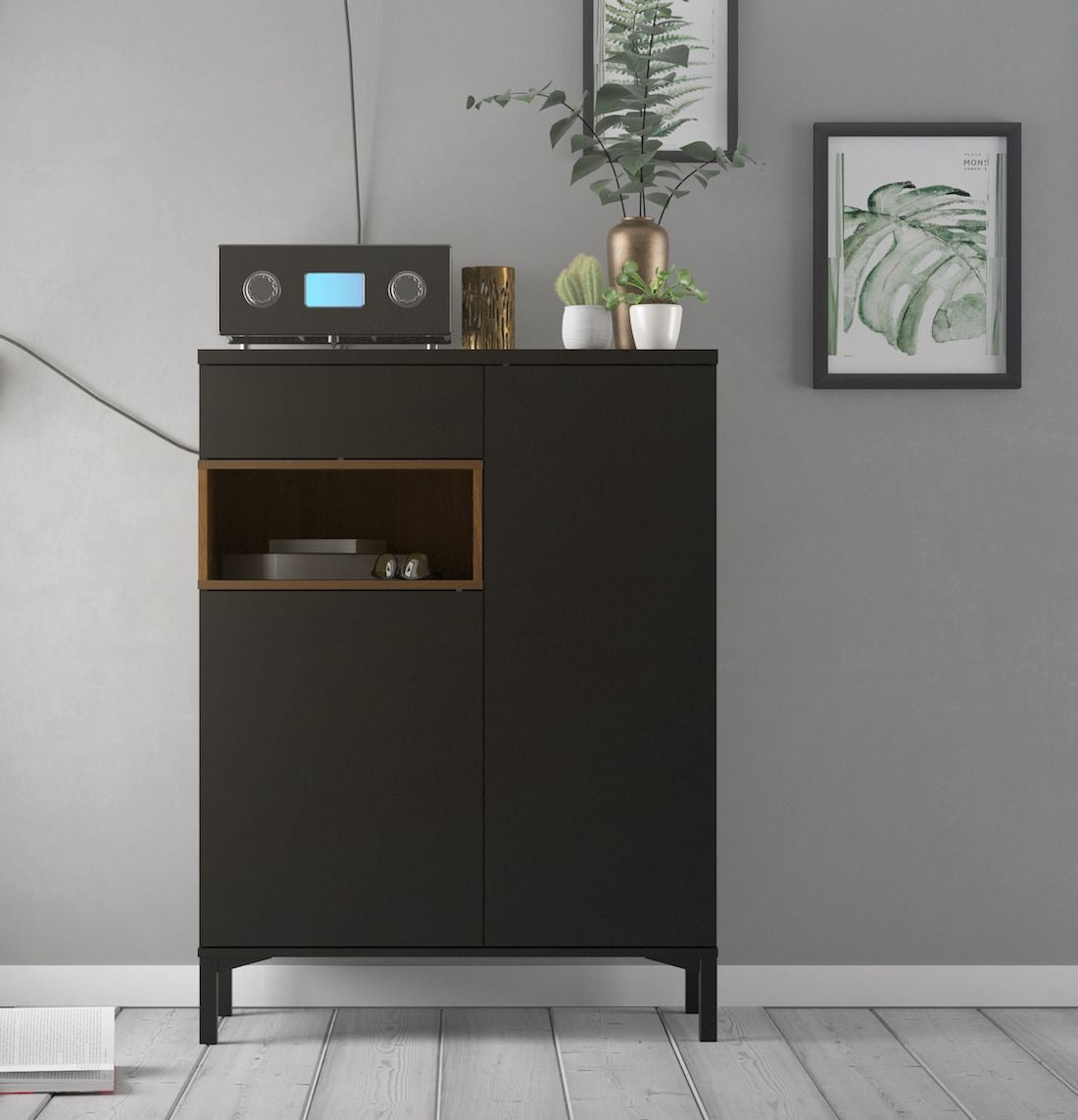 Roomers Sideboard - Black B: 88