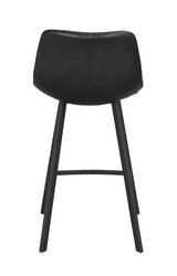 Auburn Barstool, svart faux skinn