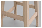 Austin Bar Stool, H65, White Pigmented Oak, SH: 65cm