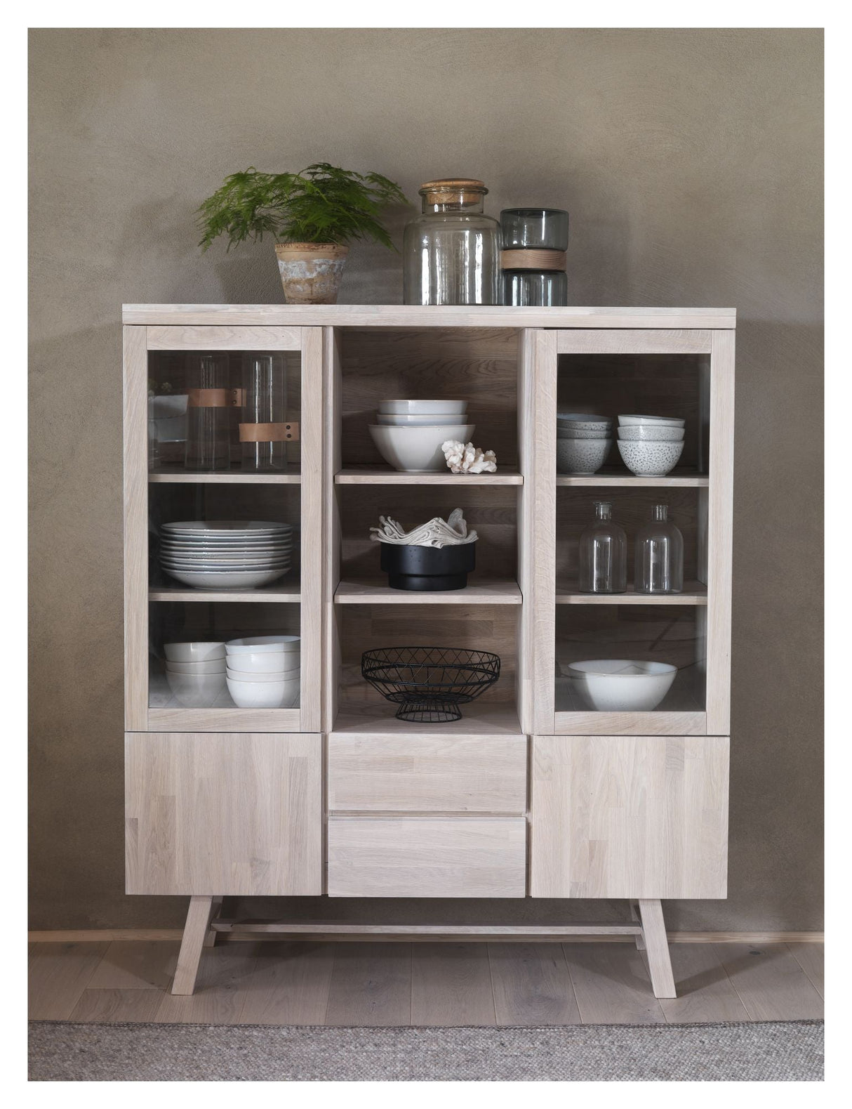 Brooklyn Sideboard - White Washed Oak