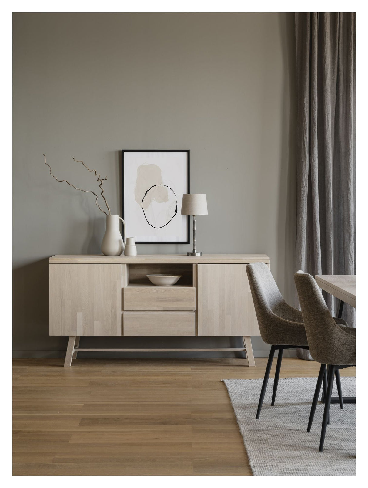 Brooklyn Sideboard - White Washed Oak