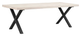 Brooklyn spisebord X-Legs, White Pigment Oak, 220x95