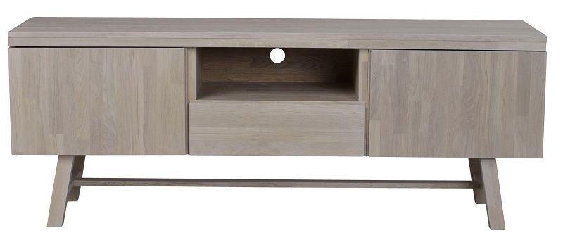 Brooklyn TV -bord - White Washed Oak