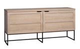 Everett Sideboard B160 cm - eik/svart