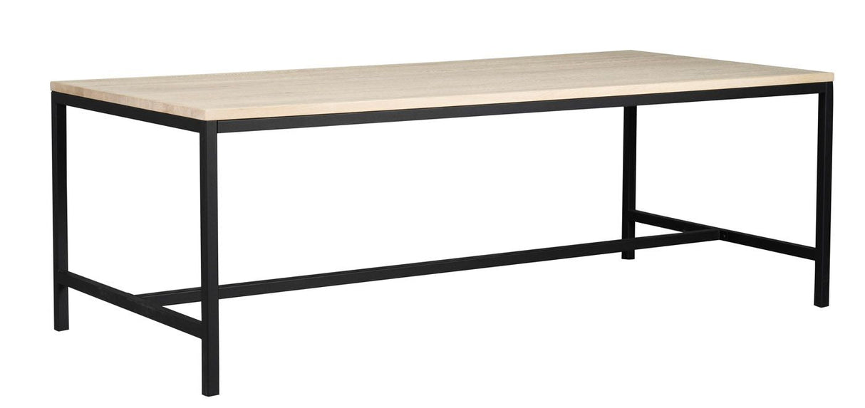 Everett Dining Table 220x100 - eik/svart