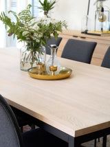 Everett Dining Table 220x100 - eik/svart