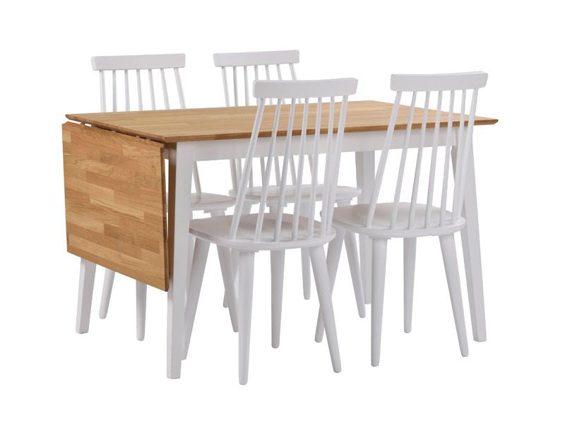 Filippa Folding Table - Oak/White 120x80