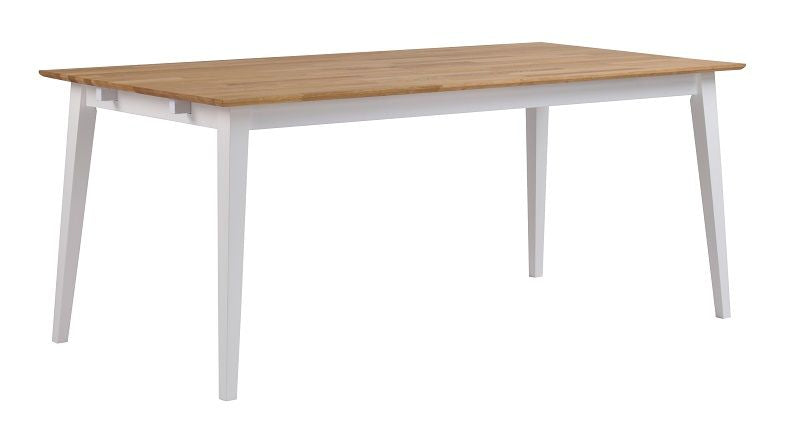 Filippa spisebord - Oljet eik/hvit - 180x90