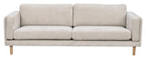 Braden, 3-termer. Sofa - beige/eik