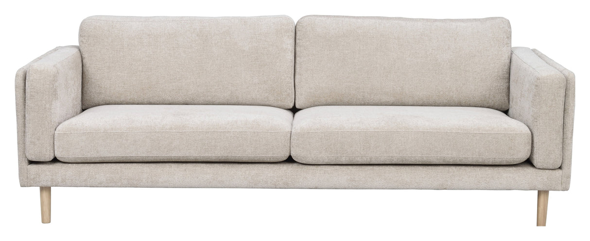 Braden, 3-termer. Sofa - beige/lett eik