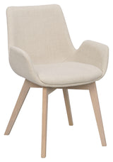 Drimsdale Dining Chair - Beige/White Pigmented